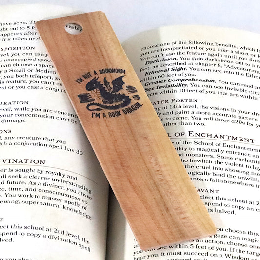 Wooden Bookmarks for Book Lovers, Bibliophile Reader Gift, To be continued, Book Dragon - Dragon Armor Games