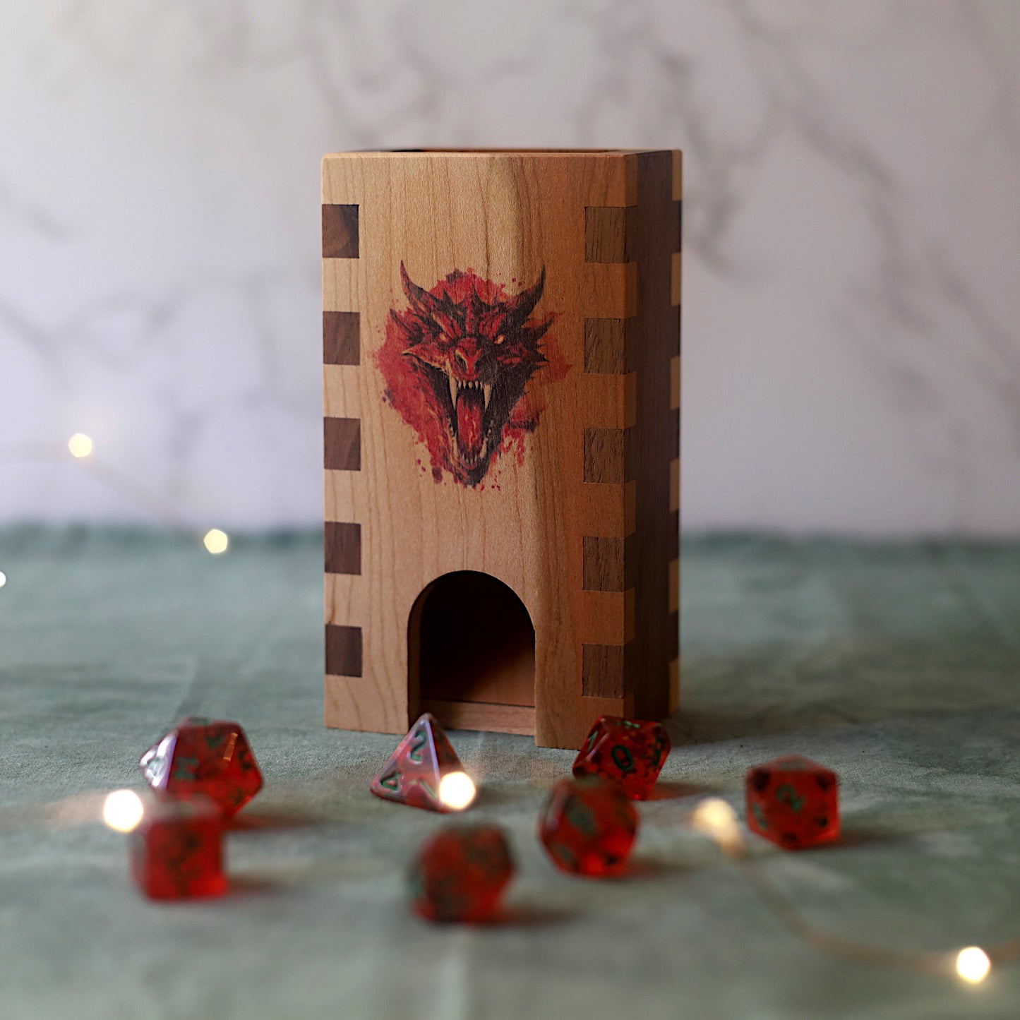 Small Red Dragon Dice Tower